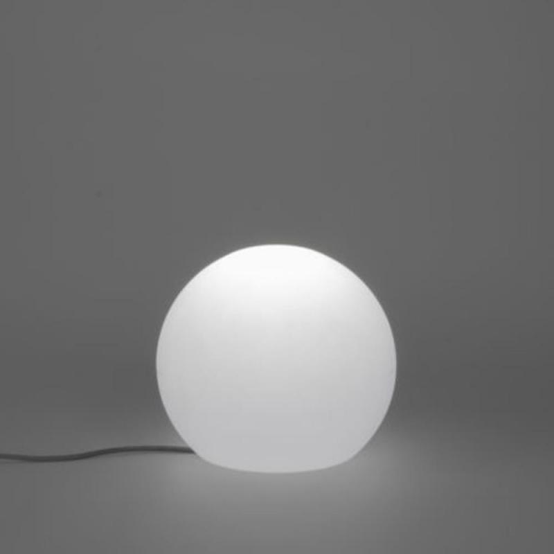 New Garden BULY 30 Garten LED-Kugelleuchte weiss IP65 230 Volt Kabel mit Schalter/ Stecker mit warmweißem Licht